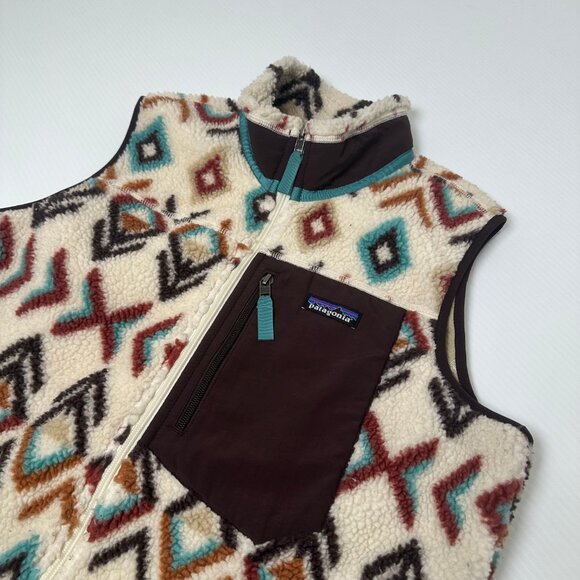 Patagonia Sherpa Pattern Vest L - Picture 2 of 4